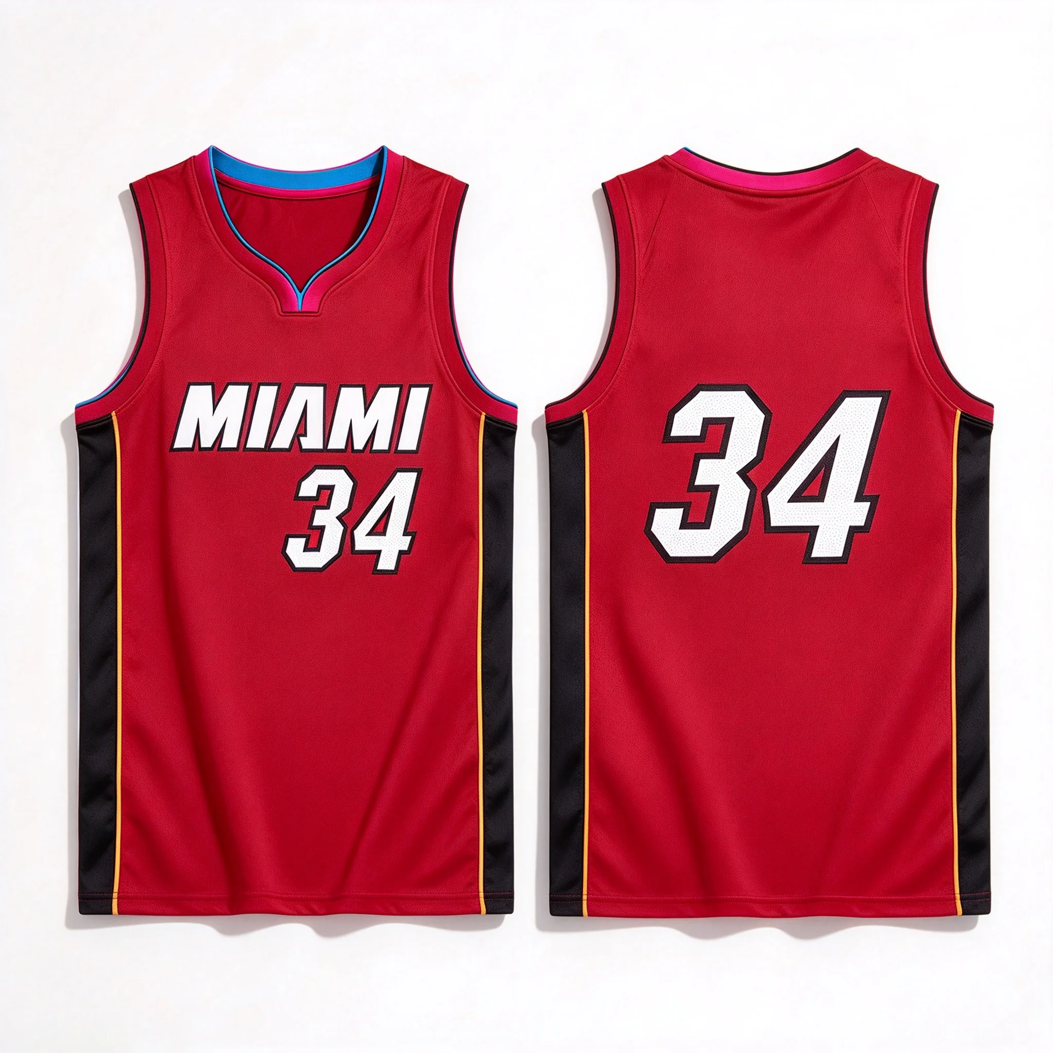 Miami Inspired Concept Basketball Jersey 2026 New 3D Quick Dry Sleeveless Vest Men's Training Casual Fan Collection Top