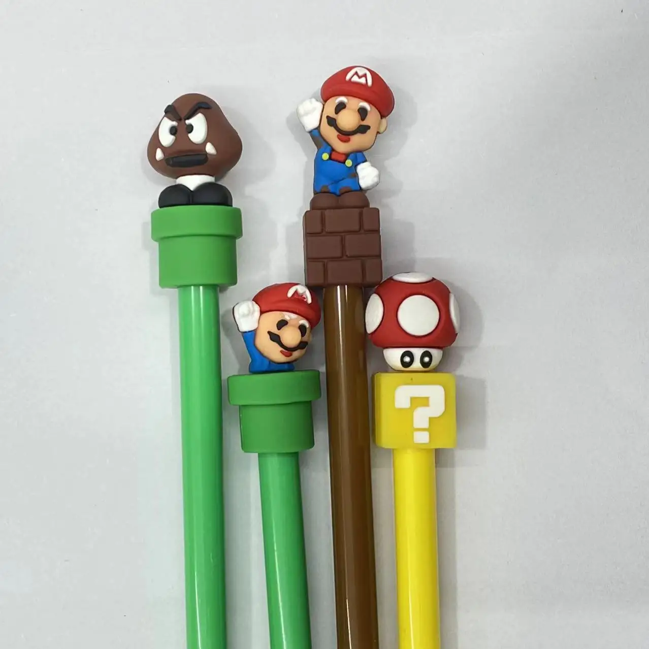 Bolígrafo de dibujos animados creativos de Super Mario, papelería de juego, Isla de aventuras, bolígrafo de bola de examen minimalista para estudiantes, bolígrafo de firma de oficina