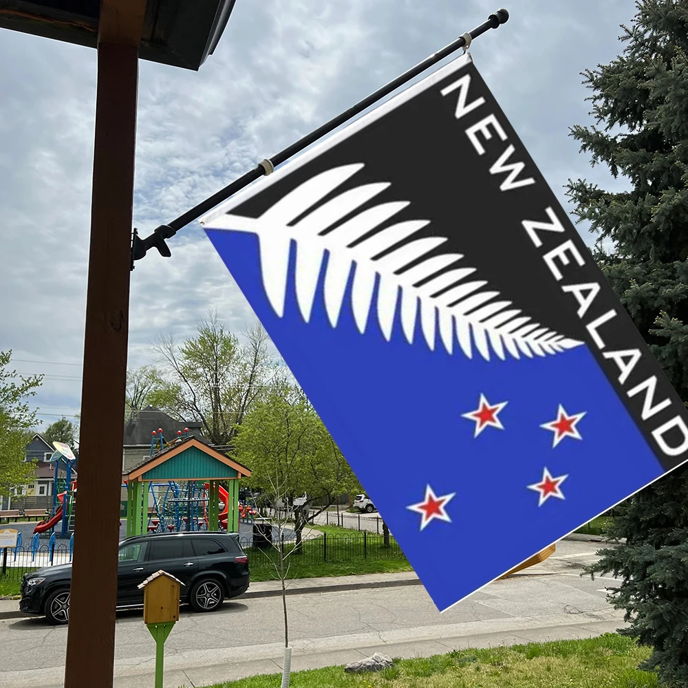 2X3FT NEW ZEALAND Silver Fern history Flag for CUSTOM size LEAF blue BANNER