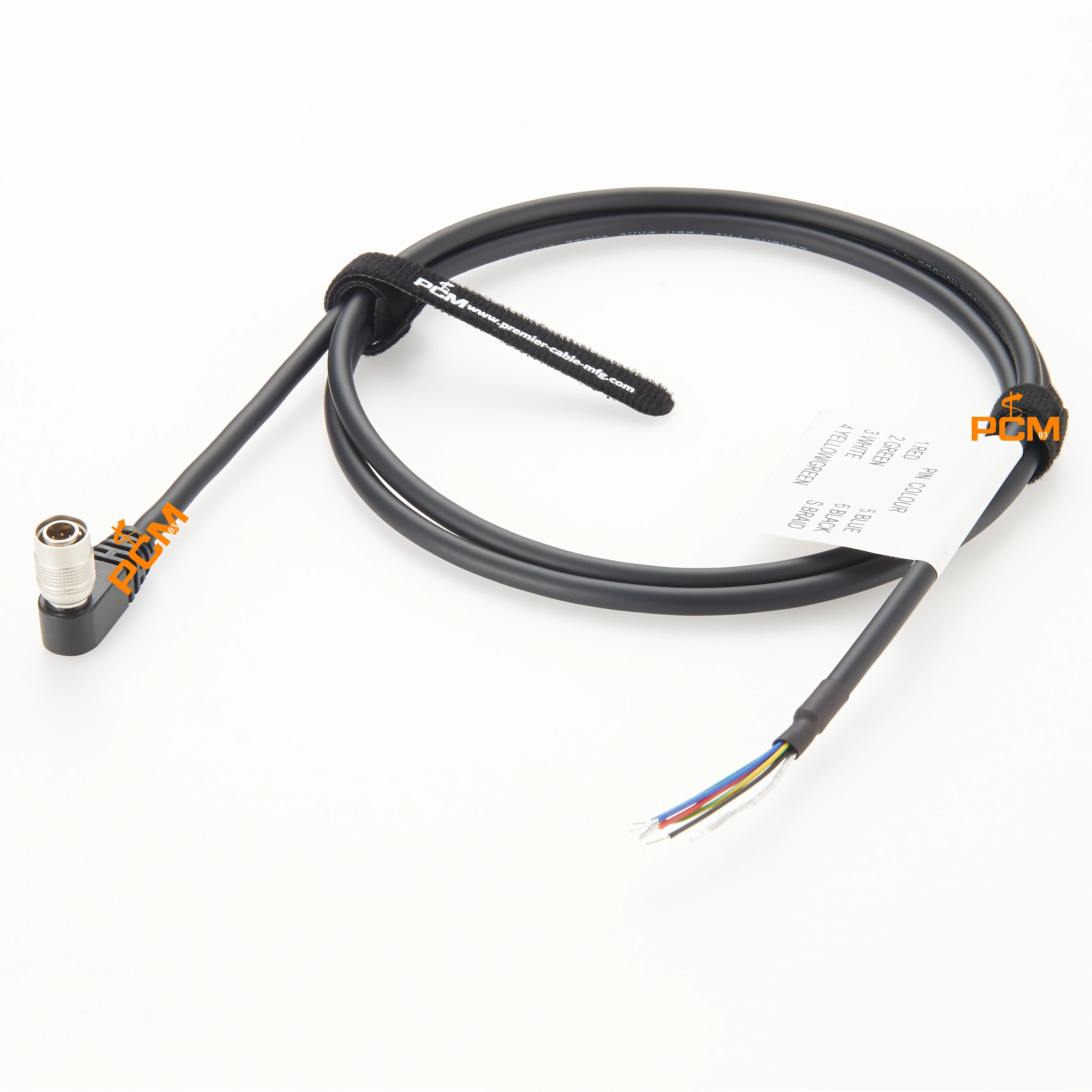 Rechtwinkliges Hirose HR10A-7P-6P zu Pigtails Industriekamera-Auslösekabel 6-Pin I/O-Stromanschluss für Basler CCD GigE AVT – Detail 7