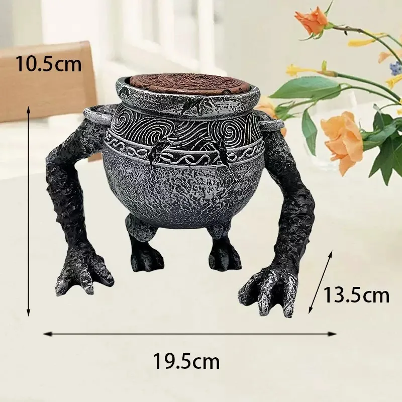 14cm Game Peripheral Warrior Pot Andler Jar Pot Brother Model Resin Ornaments Platinum Amulet Model Gift Toys Collection