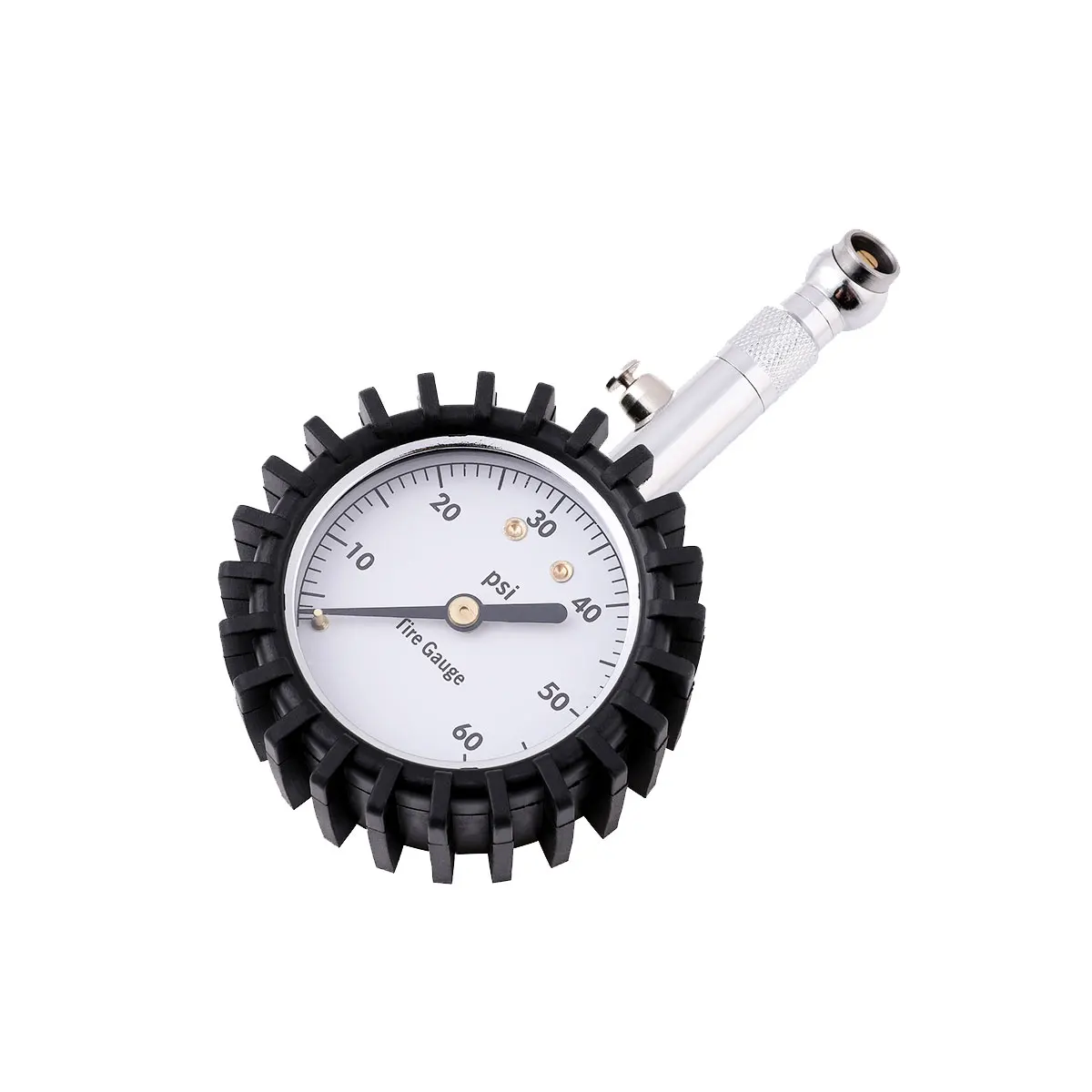 

Heavy Duty Analog Tire Pressure Checklist with 360-Degree Rotating Air Chuck