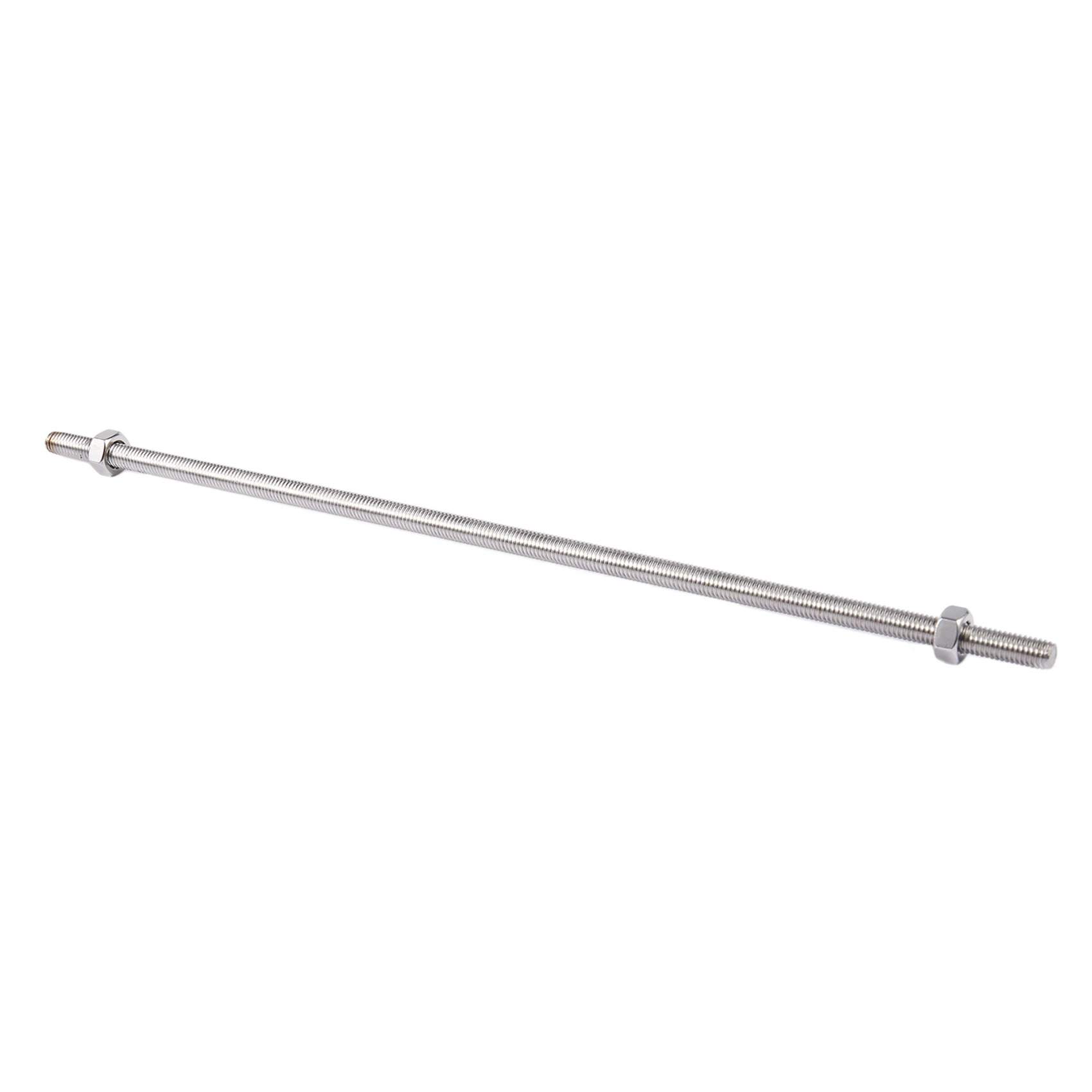 ABXF-3X 320Mm X M8 Stainless Steel Thread Bar Stock Rod Silver Tone