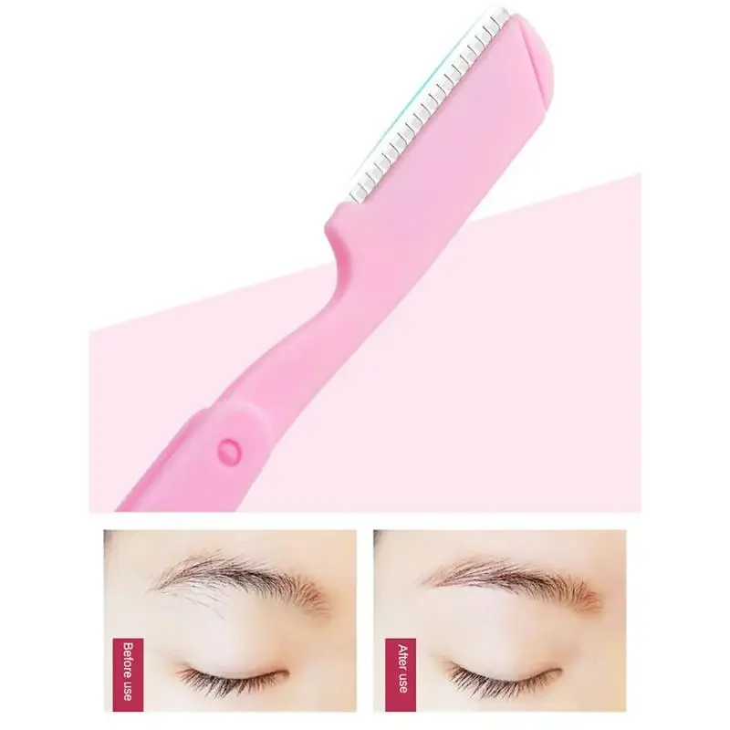 Maquinilla de afeitar para cejas resistente, perfecta para principiantes, herramienta versátil de aseo precisa, adecuada tanto para hombres como para mujeres, hoja afilada compacta