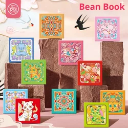 Mini libro di fagioli portatile da 240 g, mini libro per acquerello, libro per organi, manuale da viaggio, quaderno per schizzi per pittura a colori, materiali artistici per studenti
