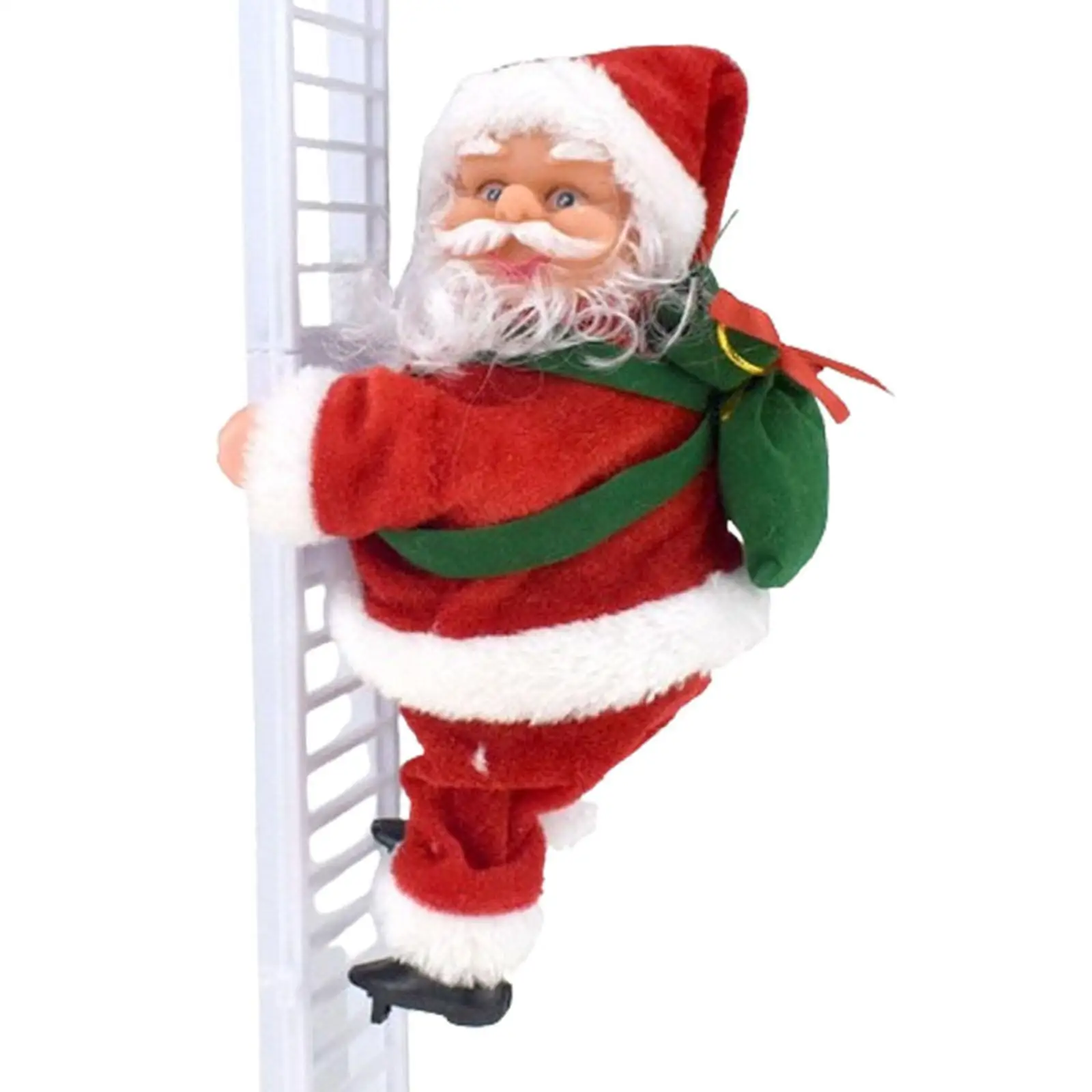 Electric Santa Claus Climbing Ladder for Indoor Outdoor Christmas Tree Hanging Ornament Home Party Wall Tree Xmas Decor Gifts