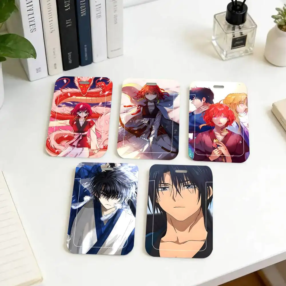 

1pc Yona Of The Daw ID Card Sleeve School Card Access ID Card Bus Meal Card Protective Sleeve Easy Push