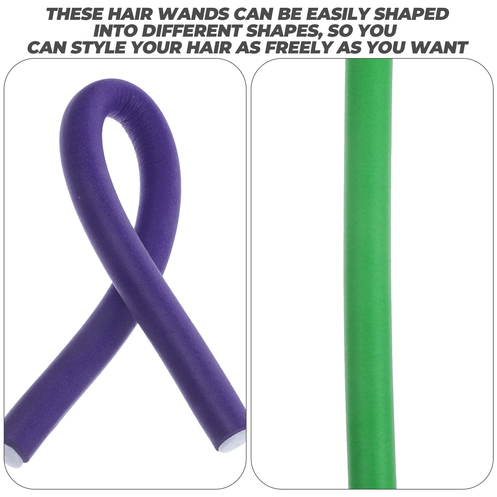 

2Packs Hair Curler Rollers Flexible Heatless Curling Rods Foam Rollers for Women Hair Curlers to Sleep