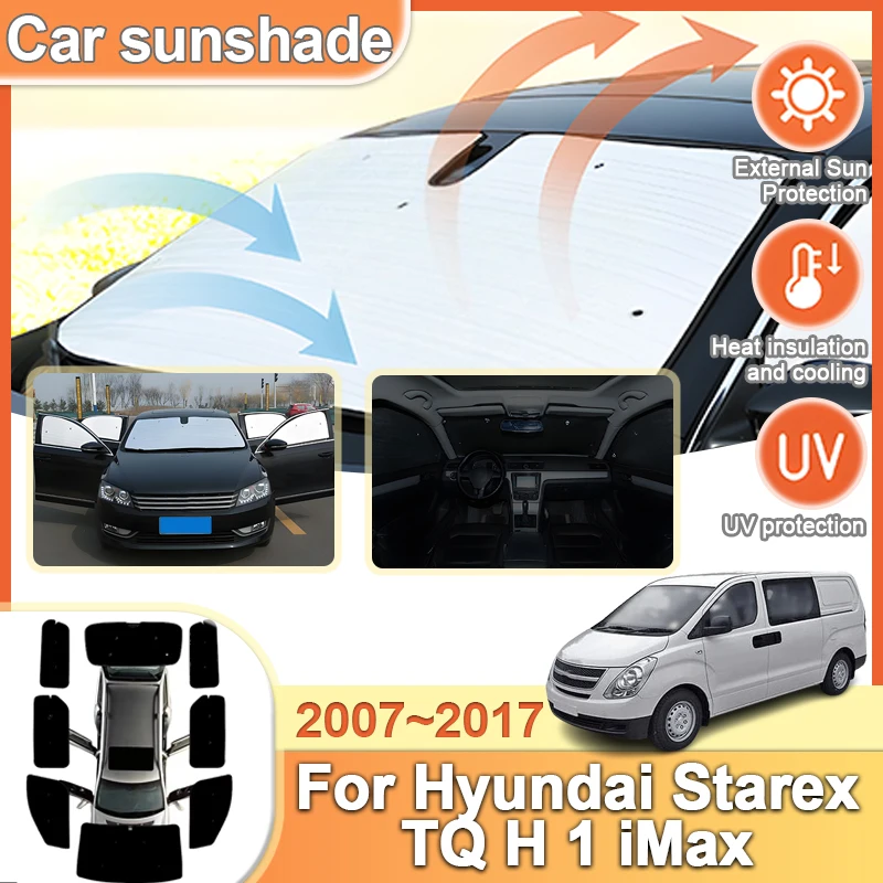 Полные автомобильные чехлы, солнцезащитные козырьки для Hyundai Starex TQ H 1 iMax Cargo iLoad 2007~2017, солнцезащитный козырек, солнцезащитный экран для автомобиля, окно