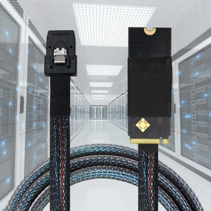 

Fast Speed Server Line M.2 NVMe 2260 to MiniSAS SFF-8087 Cable with 500M Ohm Insulation Resistance D2RC