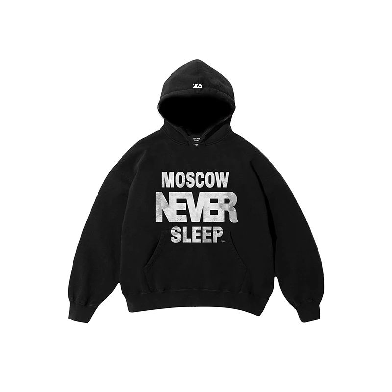 2025 New Flag Letter Flash Printed Double Hat Hoodie Unique Design Hip Hop Outdoor Warm Hoodie Hoodie