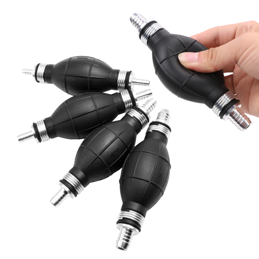 Für Auto Boot Außenbordmotor Auto Teil Linie Hand Primer Birne Kraftstoff Pumpe Gummi Aluminium Hand Kraftstoff Pumpe 6mm 8mm 10mm 12mm