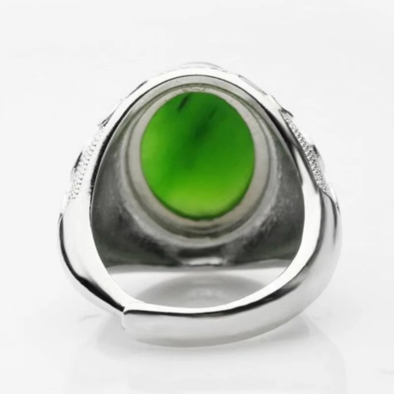 Tianyu Ring, Natural Jade Ring, Men's Style