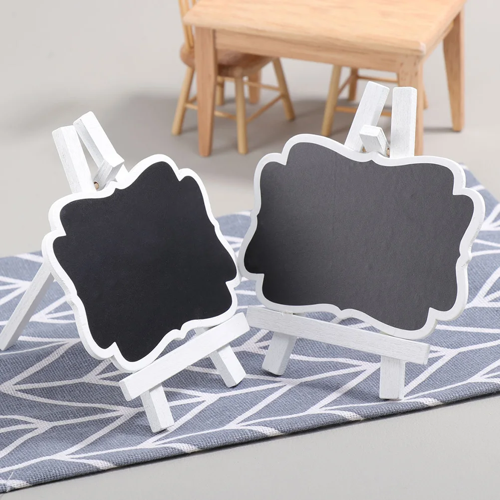 9pcs 12 Mini Chalkboard Signs Lightweight Wood Chalkboards Erasable Message Boards Party Weddings HomeDecoration PVC