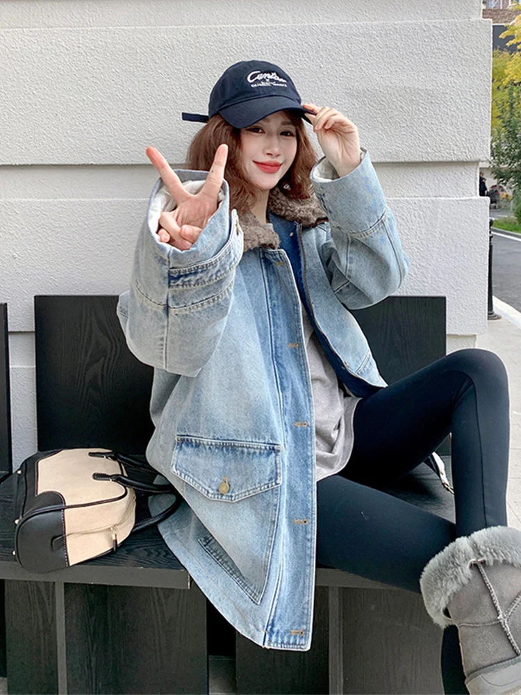 

Женская утепленная парка-пуховик с воротником из овчины, на белом гусином пуху, повседневная, свободного кроя, зимнее пальто