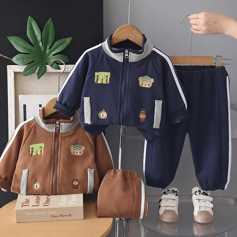 Boys Clothes Sets Spring Autumn Children Jackets Pants 2pcs Casual Suit For Baby Coat Tracksuits Kids Sports Outfits Toddler 2Y