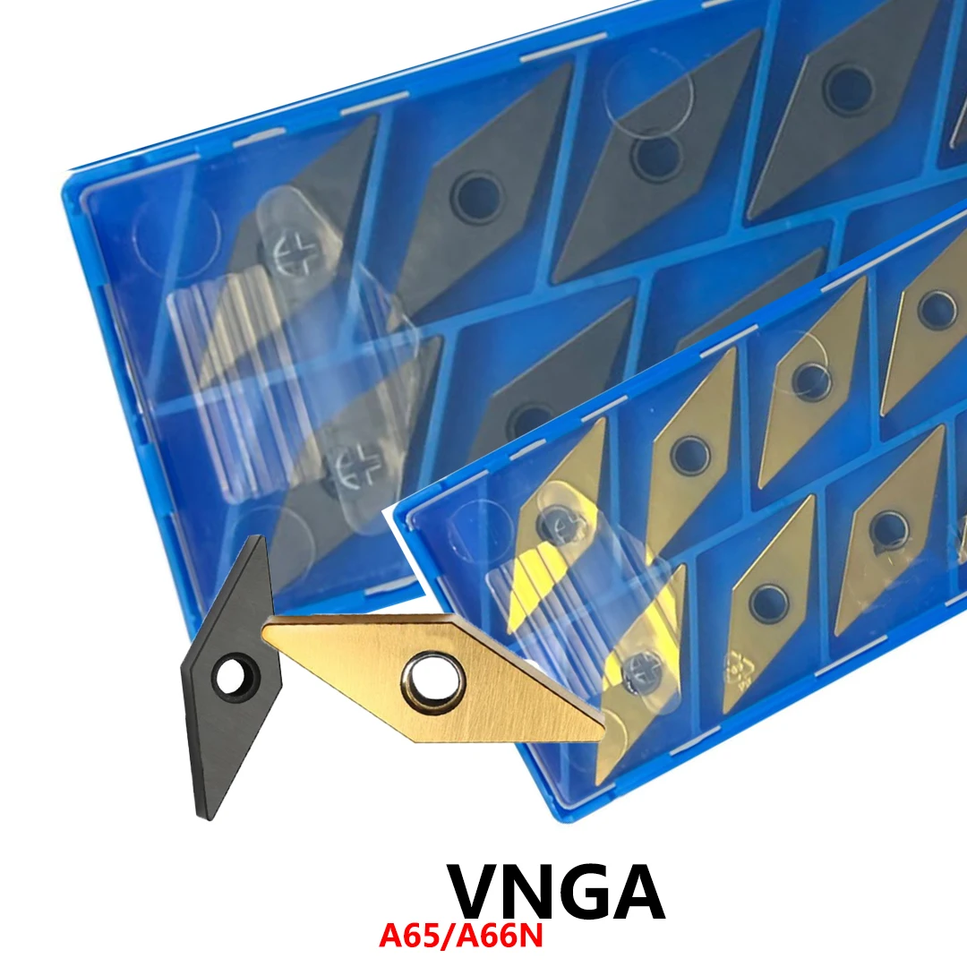 

Оригинальные твердосплавные вставки VNGA160404 VNGA160408 A65 A66N, хвостовик для держателя инструментов с ЧПУ VNGA 160404 160408 VNGA1604, лезвия 10 шт./кор.