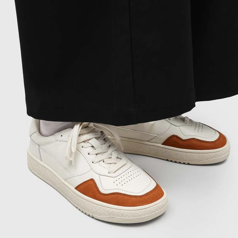Summer Color Blocked Breathable Men Perforated Flat Shoes Comfortable Suitable for Student Commuting Sporty Fashionable