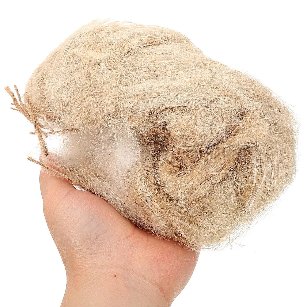 3 Sacs de Matériaux Naturels pour Nids d'Oiseaux, Jute Doux à Textures Mixtes, Confortables pour la Construction de Nids pour Pinsons, Canaris, Colibris, Parakeets
