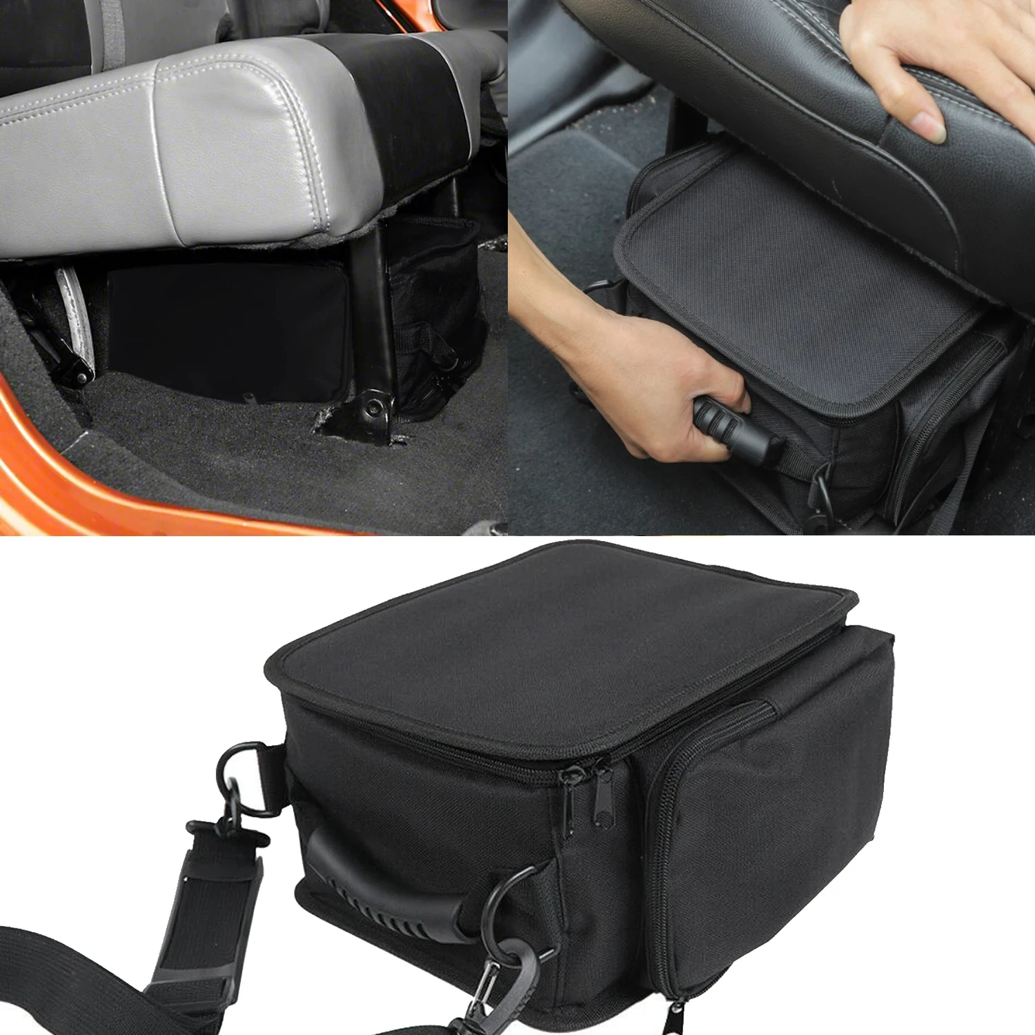 

Convenient Under Seat Storage Solution for Jeep JK JL JLU Sports Rubicon Gladiator JT - Ideal for 2007-2023 Models