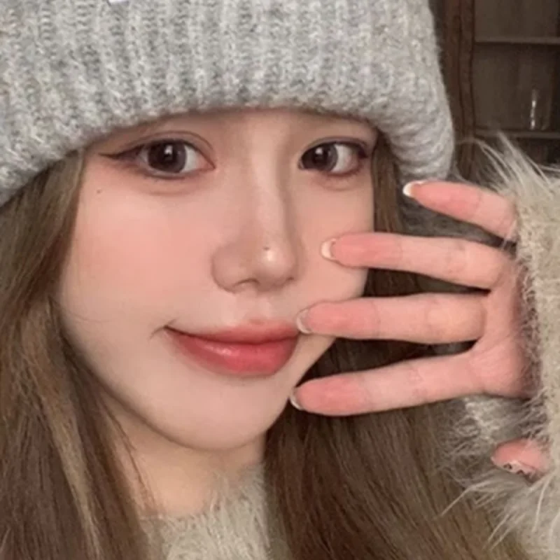 Autumn And Winter Pile Hat Fashion Wool Knitted Hat Loose Large Head Circumference Show Face Small Versatile Casual Cold Hat
