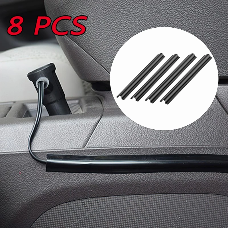 4/8pcs Concealed car wire jacket Universal Hidden Wire Cover Clips Data Cable Organizer Clamp Accessories Sleeve Protector