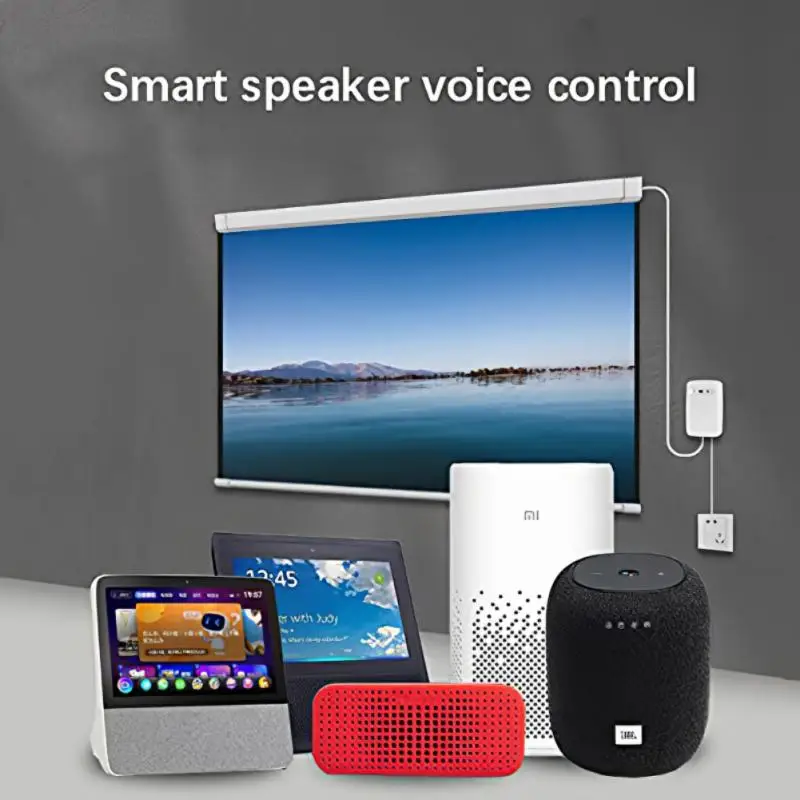 

Tuya Smart Theater Projector Screen Switch Voice Control Wireless Electric Switch Controller For Alexa Home