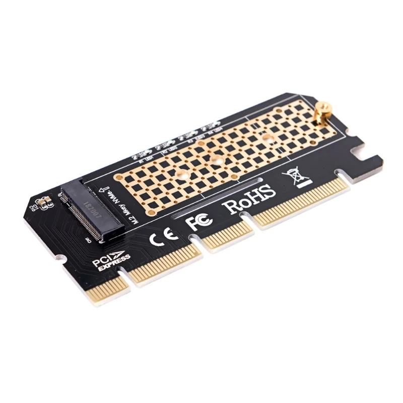อะแดปเตอร์ NVMe PCIe, สำหรับ M สำหรับ Key สำหรับ M.2 NVME SSD ไปยัง PCI-e 3.0x16 Host Controller Expansion Card สำหรับ PC