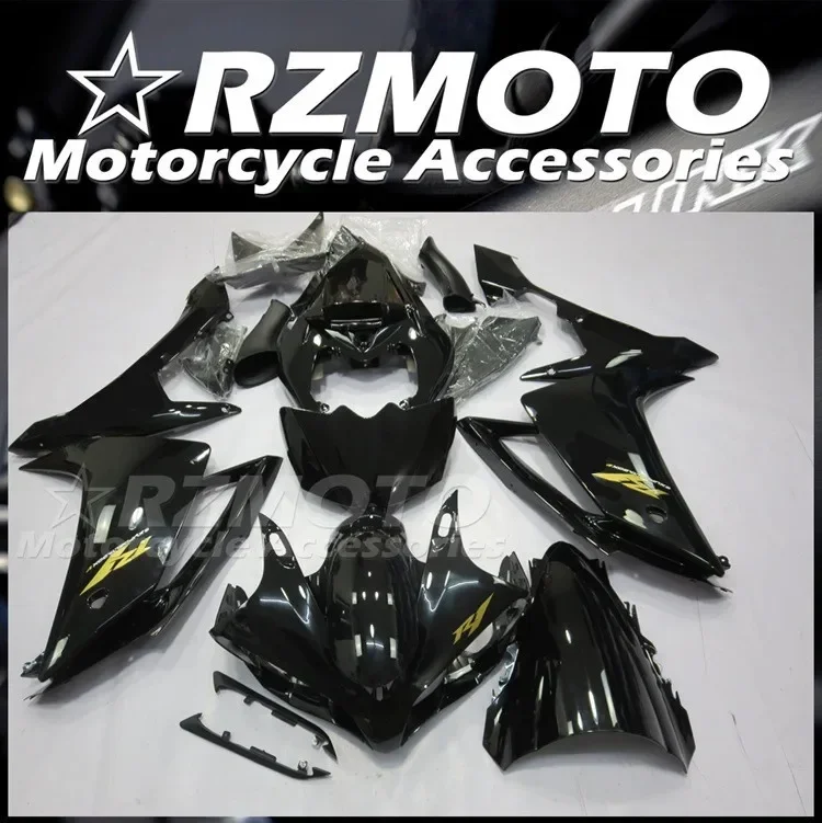 

4Gifts New ABS Motorcycle Whole Fairings Kit Fit for YAMAHA YZF - R1 2007 2008 07 08 Bodywork Set Custom Black