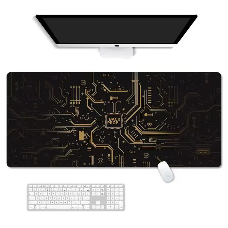 

Line Art Games Mouse pad Rubber non-slip gaming rug Laptop protective pads Large chunky desk keyboard accessories Mat carpet XXL