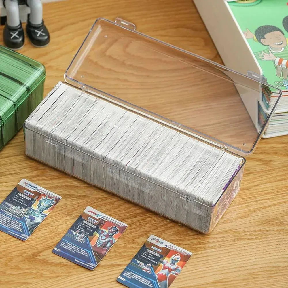 1PC Card Storage Box, Star Card Transparent Card, Large Capacity Portable Game King Card, Separable with Cover Sorting Box