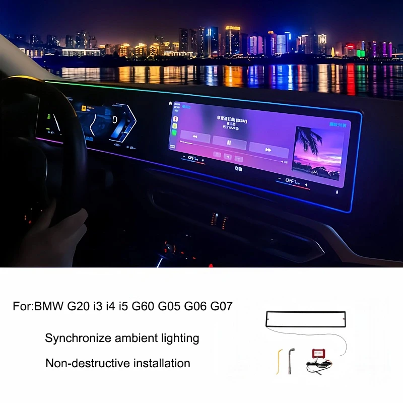 

LED 11 Color Screen Light For BMW G20 G26 i3 i4 i5 G60 G05 X5 G06 X6 G07 X7 M3 M4 Series Car Monitor Display Ambient Light Part