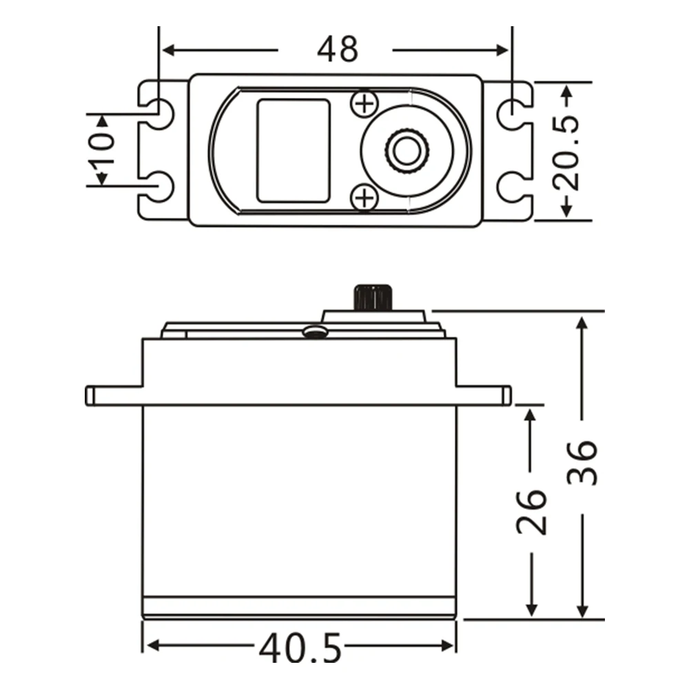 JX RC Servo PDI-HV7232MG 32KG PDI-HV7246MG 46KG Wysoka precyzja HV Pełne CNC Bezrdzeniowe Standardowe Serwo Do RC Helikopterów DIY Części