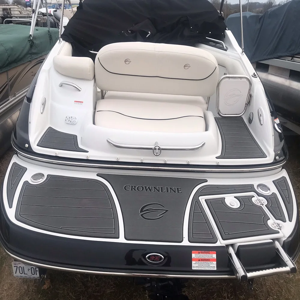 

2005 Crownline 216 Swim Platform Cockpit Boat EVA Faux Foam Teak Deck Floor Pad MarineMat Gatorstep Style Self Adhesive V453 C46