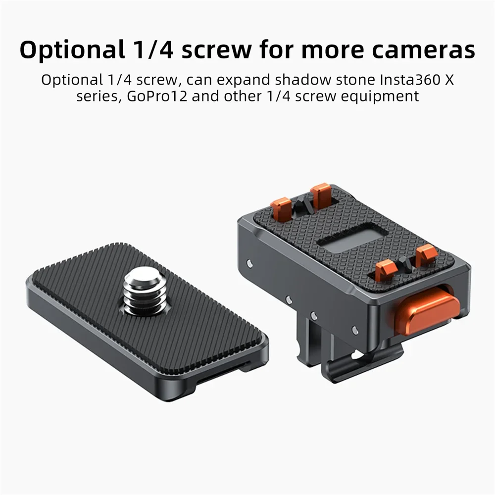 Quick-Release Magnetic Base for Insta360 Ace Pro/ace - Shockproof Silicone Cover Gopro/one X2 Mount Plate #4