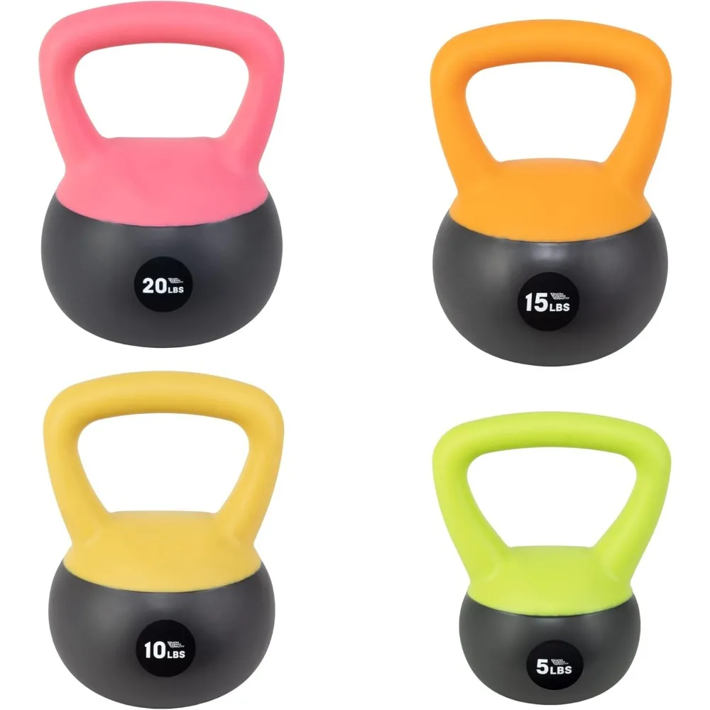 

NZG Iron Sand Soft Kettlebell, Shock-Proof Weights Designed with sand filling and a flexible bottom to reduce drop impact.