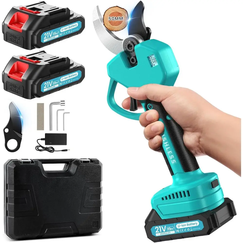 

Электрические секаторы Аккумуляторные секаторы Бесщеточные секаторы диаметром резания 2,0 дюйма с аккумулятором 2*2 Ач Садовые секаторы