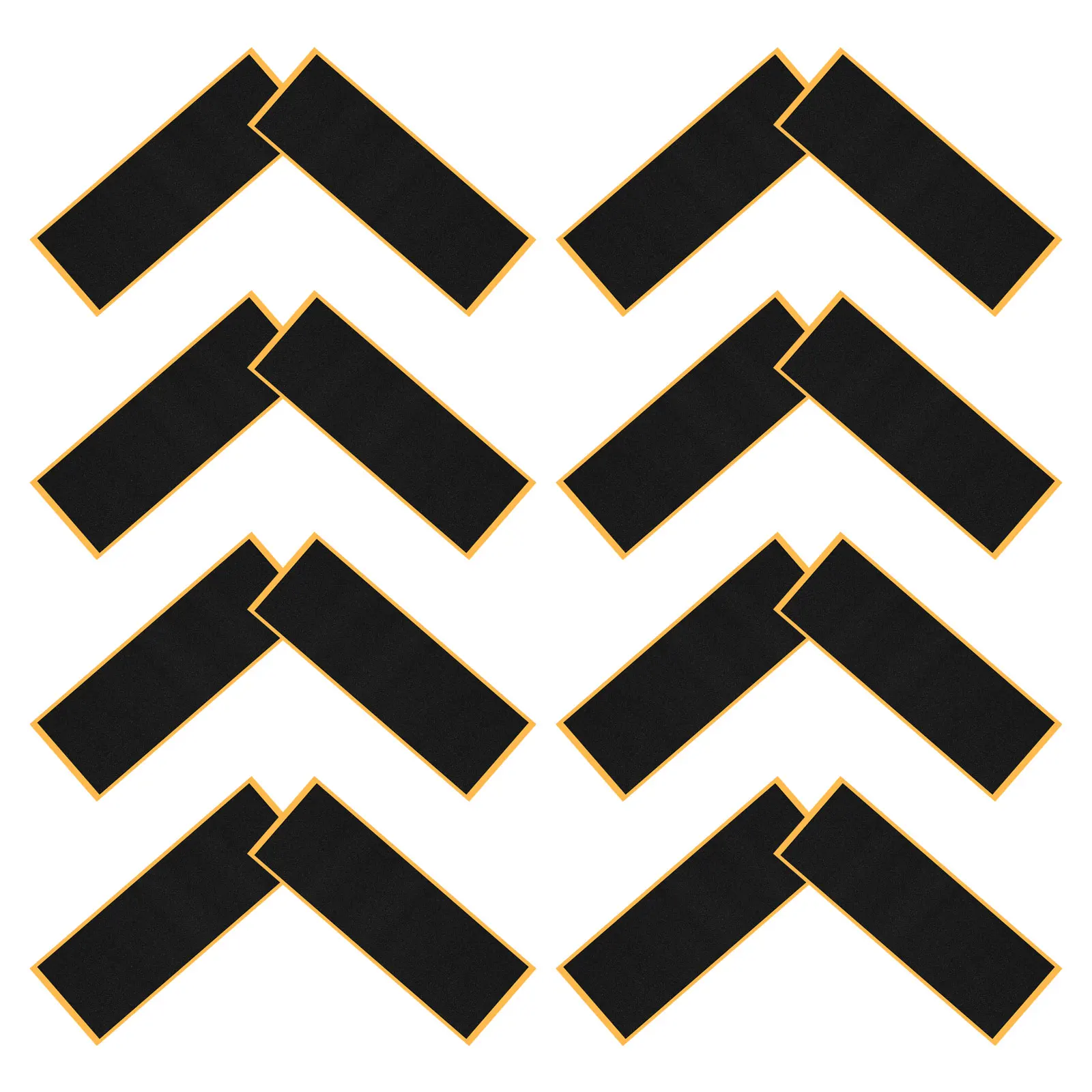 16Pcs Finger Skateboard Foam Grip Tape Matte Non Slip Self Adhesive Mini Deck Tape Pads Black Foam Grip 38Mm X 110Mm Soft