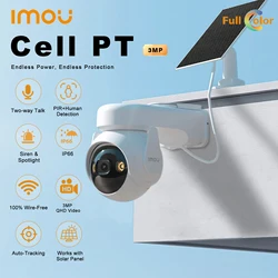 IMOU IP Solar Camera Cell PT Kit 2K 3MP Outdoors 15000mAh Battery PIR+Human Detection Two-way Talk with Solar Panel Cameras