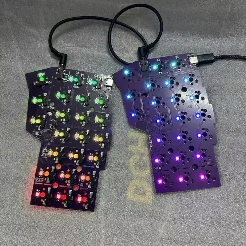 

НОВАЯ разделенная клавиатура Corne V4.1, изготовленная на заказ проводная одномодовая RGB с возможностью горячей замены VIAL, эргономичный переключатель MX, дизайн геймеров, клавиатура, ручная клавиатура