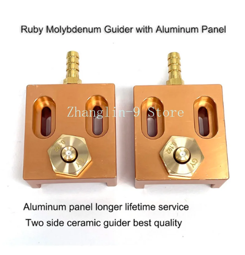 Komponen EDM pelat pendingin nozel air Ruby 0.192mm Guider kawat molibdenum keramik dengan Panel untuk mesin pemotong kawat kecepatan sedang