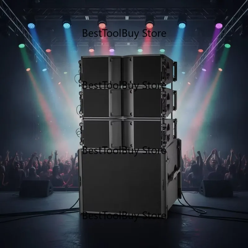 

Stage Audio Equipment Active Neodymium Dual 8-line Array Series Speakers 50Hz-20KHz Frequency Response-1000W High Power
