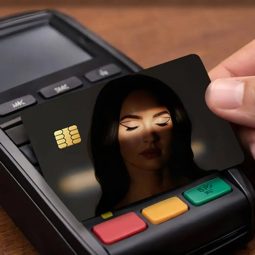 Actor Megan Fox Credit Card Stickers Skin For Bank Debit Decorative Protection Scratch-resistant Gift 4PCS