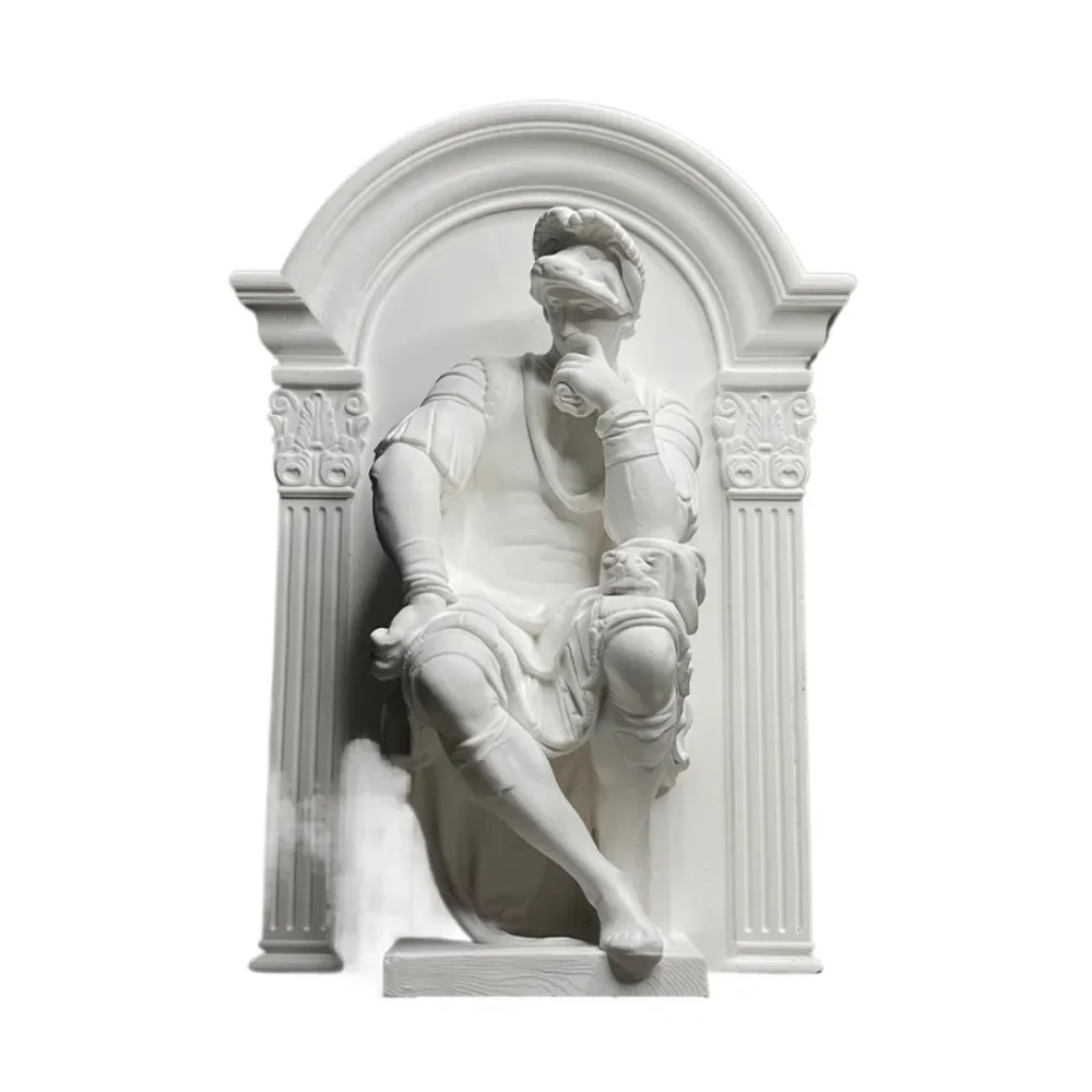 Vintage Lorenzo De 'Medici Plaster Statue Crafts Desk Decoration Ornaments Renaissance Characters Sculpture Room Aesthetic Decor