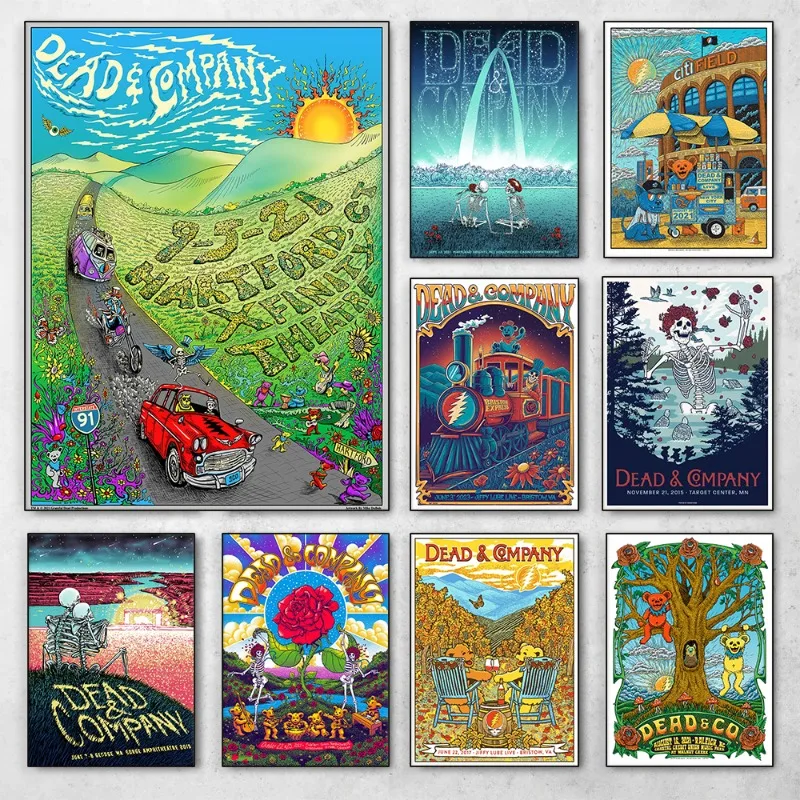 Dead and Company Rock Band Poster The Final Tour Summer 2023 Canvas Painting Wall Art High Quality Print Club Room Home Decor