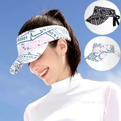 Love Golf Summer Sports Sun Hats Women Letter Print Cap Visor Ladies UV Protection Empty Caps Outdoor Tennis Golf Running