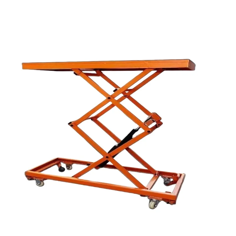 1.5-meter Automatic Lift; Electric Scissor Lift; Foldable, Mobile Hydraulic Load-Bearing Platform; Hand-Pushed Lift