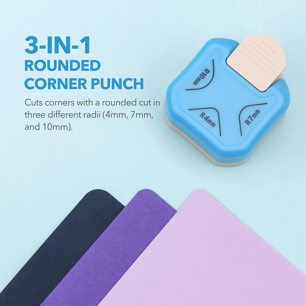 

Угловой дырокол 3-в-1, 3-сторонний резак для кромок бумаги, угловой круглый станок для изготовления карточек для скрапбукинга своими руками