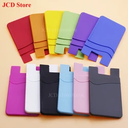 2PCS Fashion Adhesive Sticker Back Cover Card Holder Case Pouch For Cell Phone colorful card holder