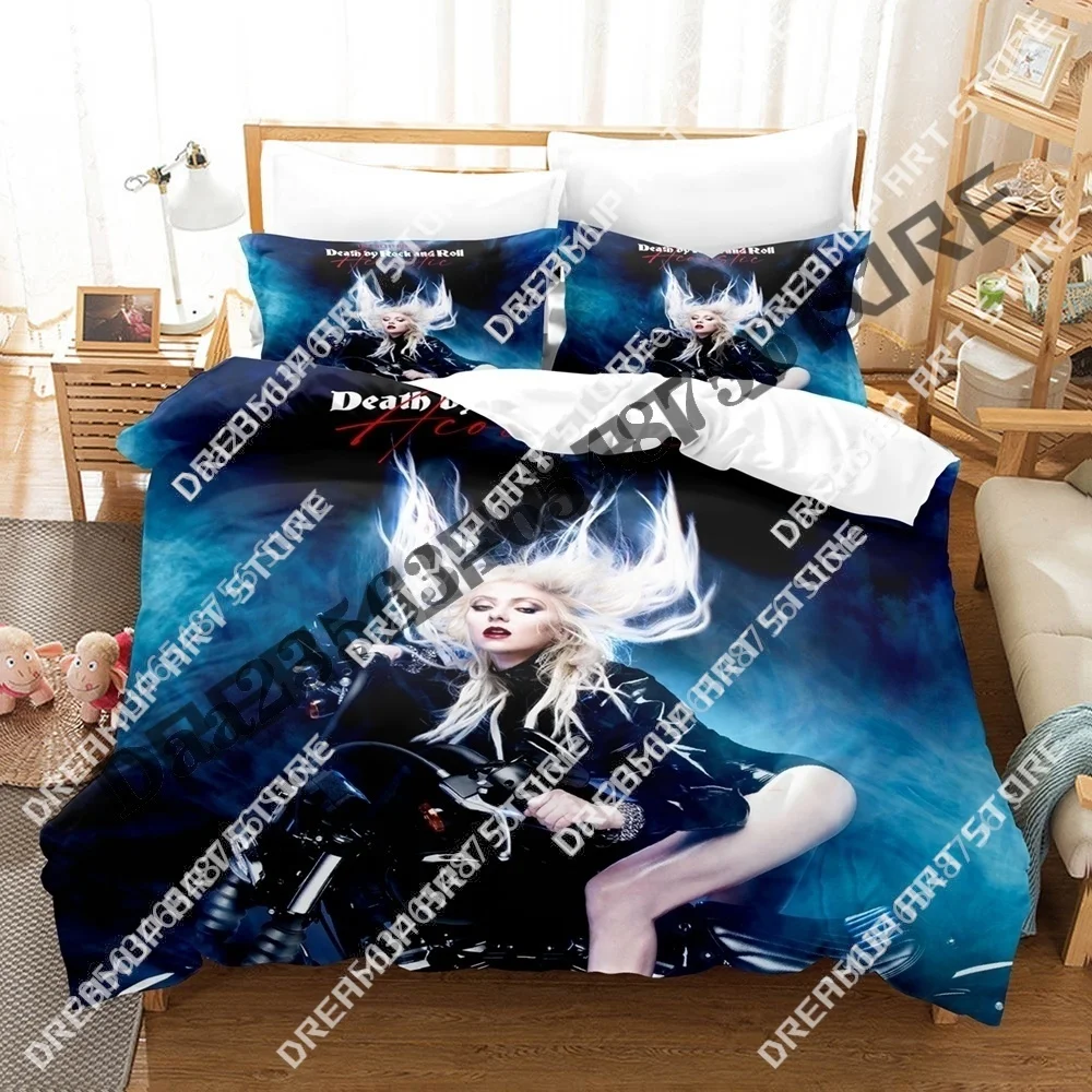 Juego de cama con estampado 3D The Pretty Reckless Twin Queen King, funda nórdica de tamaño completo, funda de almohada, Textiles para el hogar para niños y niñas